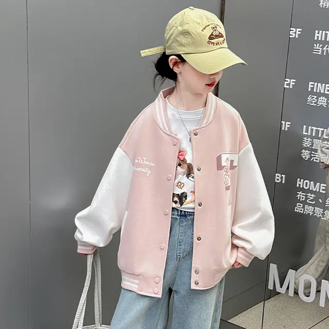 棉基因夹克外套 洋气立领长袖简约舒适 儿童款