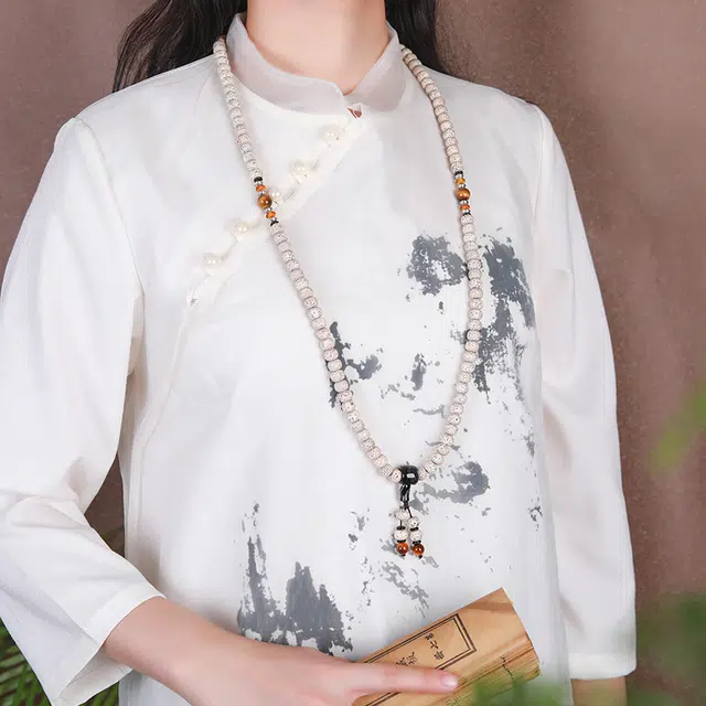 妍韵珠宝 国潮文玩佛珠念珠 九眼天珠 星月菩提 菩提类手串 男女同款情侣款