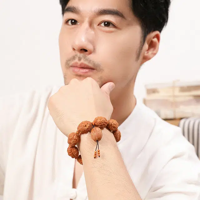 妍韵珠宝 九转乾坤 橄榄核 核桃手串 男女同款情侣款