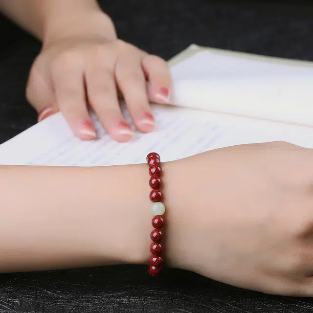 豆蔻时光 转运珠国风古风 朱砂 手串 女款