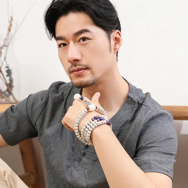 妍韵珠宝 六芒星 星月菩提 菩提类手串 男女同款情侣款