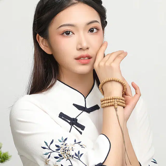 豆蔻时光 文玩藏式念珠佛系禅意简约#好运 深坑 柏香籽/百香籽 手串 男女同款情侣款