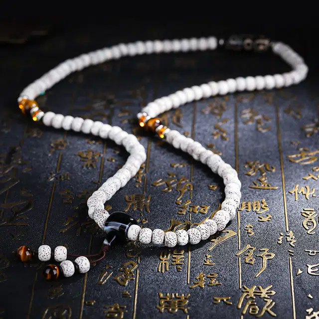 妍韵珠宝 国潮文玩佛珠念珠 九眼天珠 星月菩提 菩提类手串 男女同款情侣款