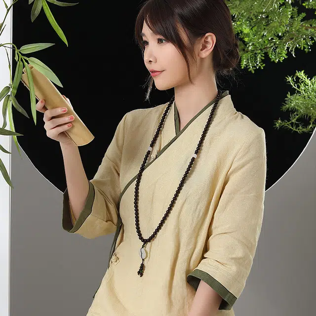 妍韵珠宝 金星把件 平安扣佛珠 琥珀蜜蜡 木作珠串 男女同款情侣款 紫檀属
