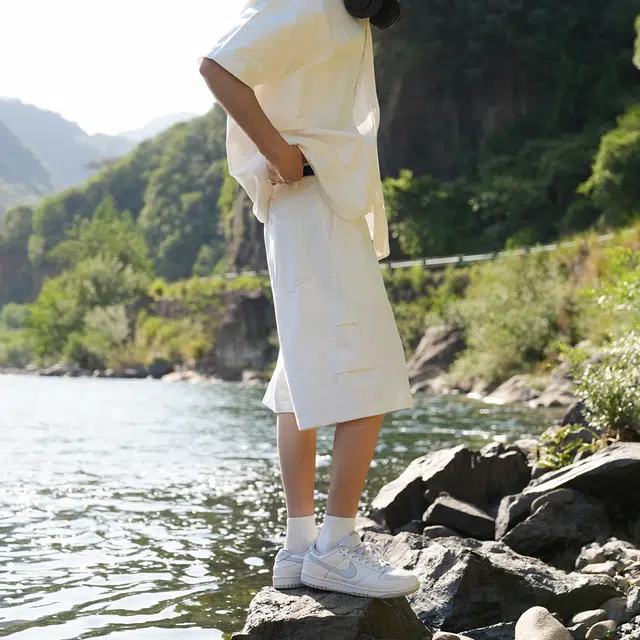 港仔文艺男 户外运动百搭简约经典基础款休闲短裤 男女同款