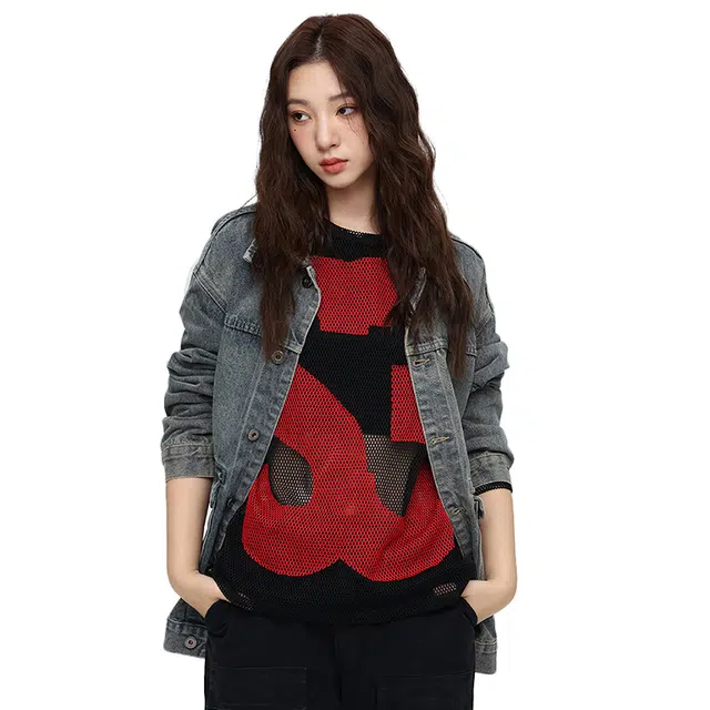 日系与美式融合的复古宽松休闲风牛仔外套 男女同款