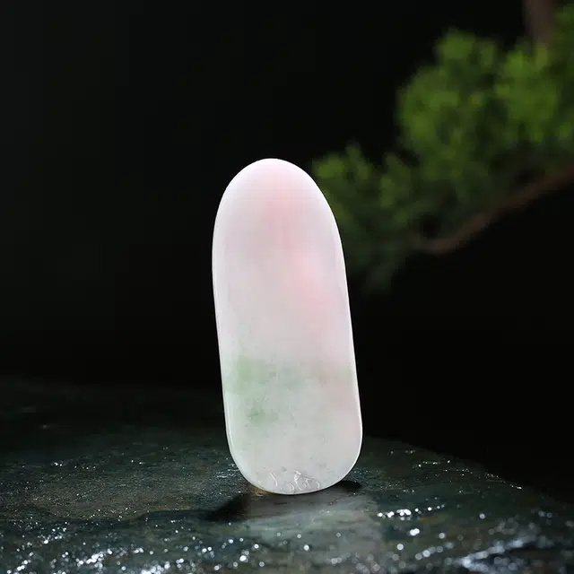 玉说 古风荷花观音 娇艳粉色 独山玉 玉石吊坠 男女同款情侣款