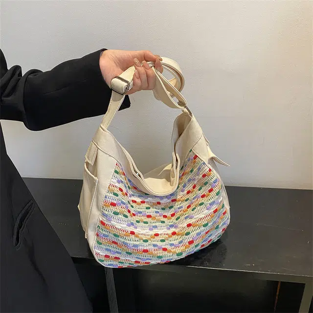 巴朗熊  大容量托特包时尚简约单肩包休闲通勤斜挎包潮流女包