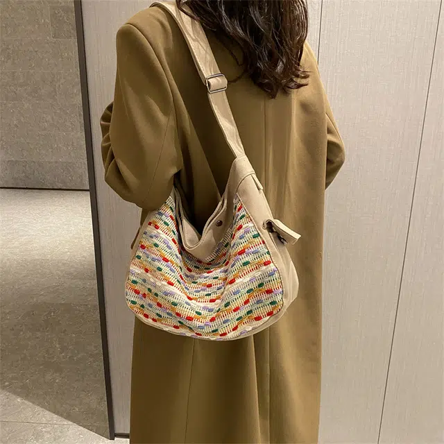 巴朗熊  大容量托特包时尚简约单肩包休闲通勤斜挎包潮流女包