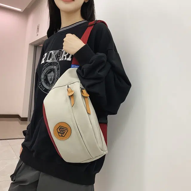 巴朗熊 简约小众百搭 尼龙 腰包 常规 男女同款情侣款 多色