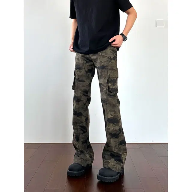 沐诚阳译 美式复古潮流透气修身直筒百搭长裤经典时尚牛仔裤 男女同款
