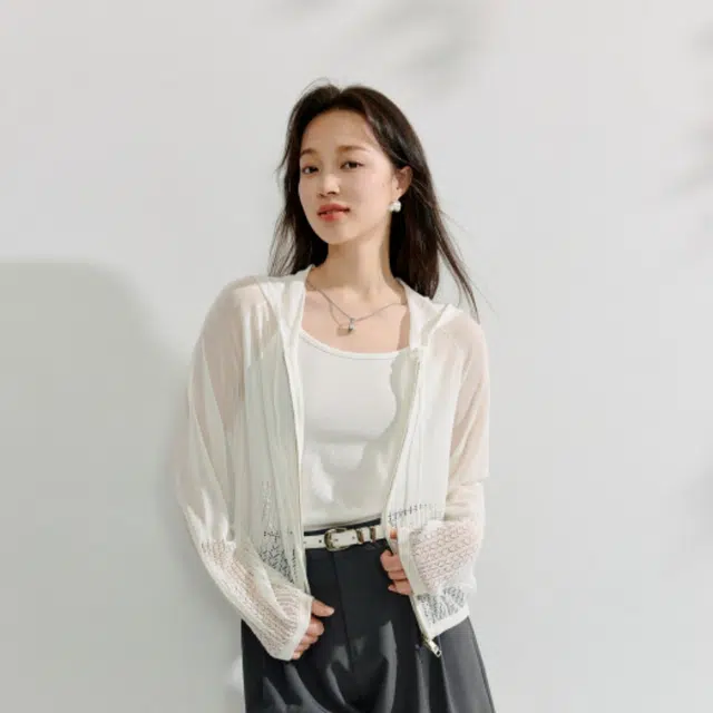 茵曼 时尚舒适百搭长袖衬衫 女款 本白