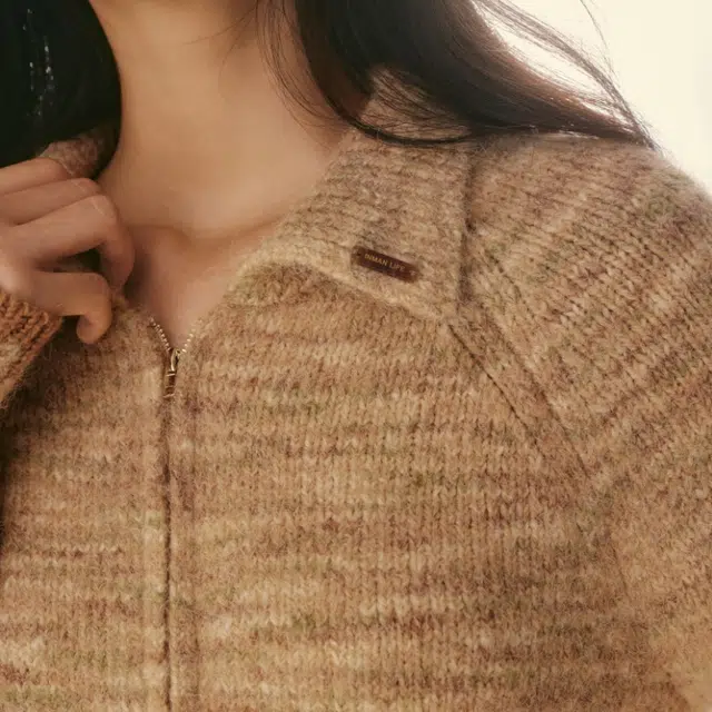 茵曼 百搭简约舒适时尚长袖针织衫 女款