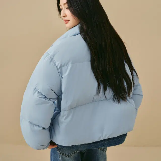 茵曼 百搭简约舒适时尚长袖面包羽绒服 女款