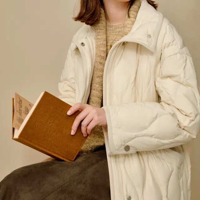 茵曼 纯色百搭简约舒适时尚长袖羽绒服 女款
