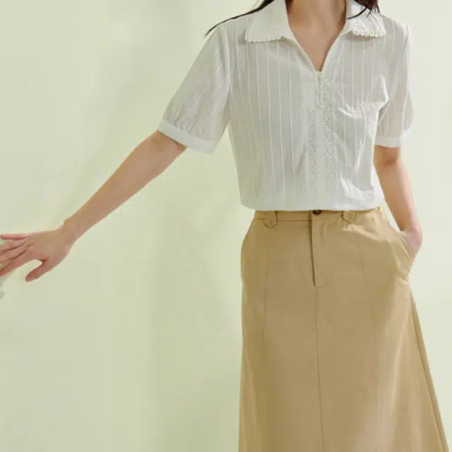 茵曼 时尚舒适百搭休闲短裙 女款 卡其色