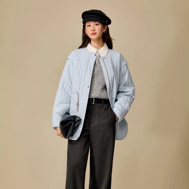 茵曼 通勤简约舒适棉服 女款