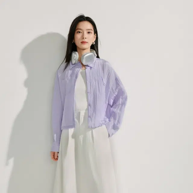 茵曼 时尚百搭气质长袖衬衫 女款