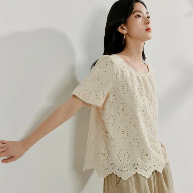 茵曼 休闲气质百搭短袖衬衫 女款