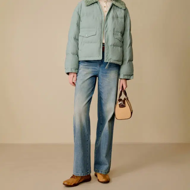 茵曼 简约水洗宽松百搭潮流垂感质感基础宝藏显瘦早秋穿搭平价直筒气场入秋时尚氛围牛仔裤 女款