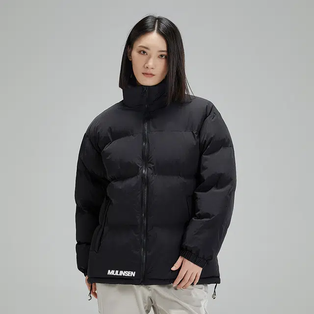 木林森 字母个性印花防污防泼水拼接色外套棉服 通用 多色可选
