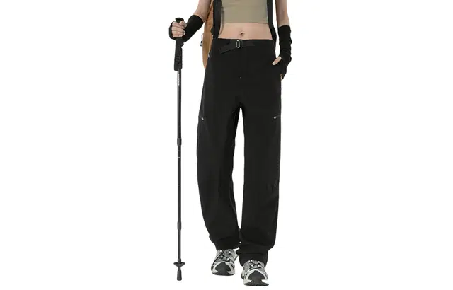 木林森 户外宽松防水防风直筒舒适时尚百搭简约休闲裤 男女同款