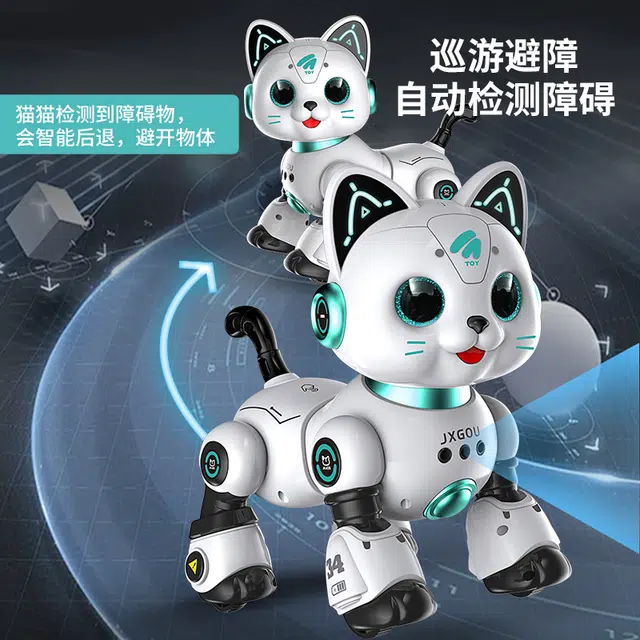 纽奇 机器猫 遥控电动走路会叫 智能玩具