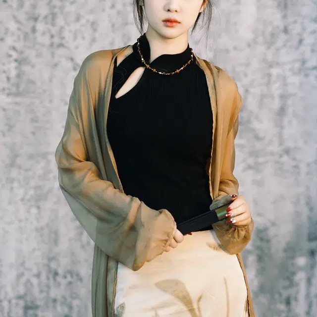 北隐 国风新中式本命招财 美拉德色系穿搭  小众闺蜜个性拼接百搭 虎眼石 项链 男女同款情侣款 礼盒款