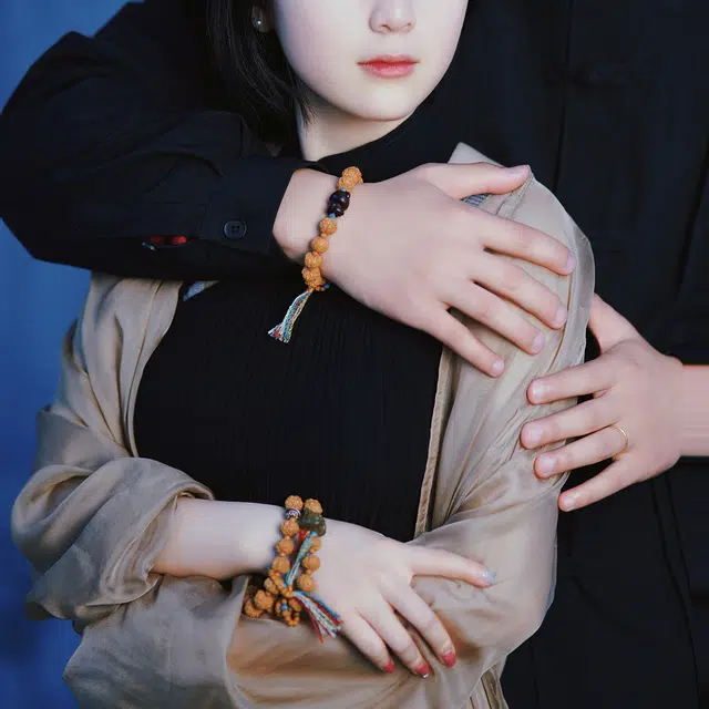 北隐 国风新中式民族风 情人浪漫 彩绳 可爱本命萌宠小众闺蜜串珠文玩绕指柔 其他菩提类 手串 男女同款情侣款 精美礼盒款