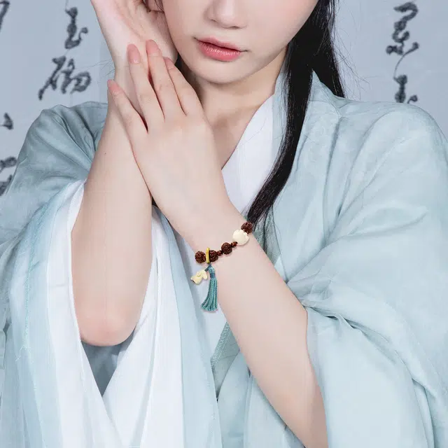 北隐 国风新中式 星宿流转 招财猫爪转运小众气质 菩提根 手串 男女同款情侣款 礼盒款