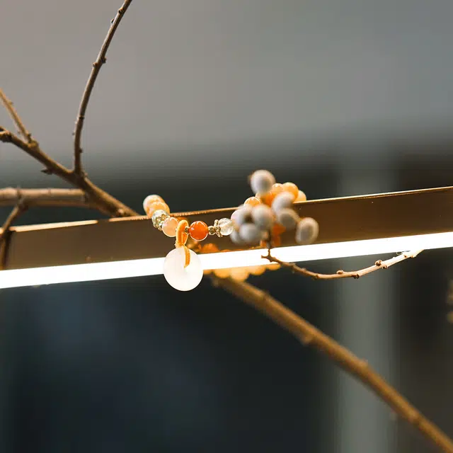 北隐 国风新中式绚彩转运珠 招财圆满平安扣 小清新 森系糖果 小众闺蜜 水晶 玉石手串 男女同款情侣款 恋爱告白 礼盒款
