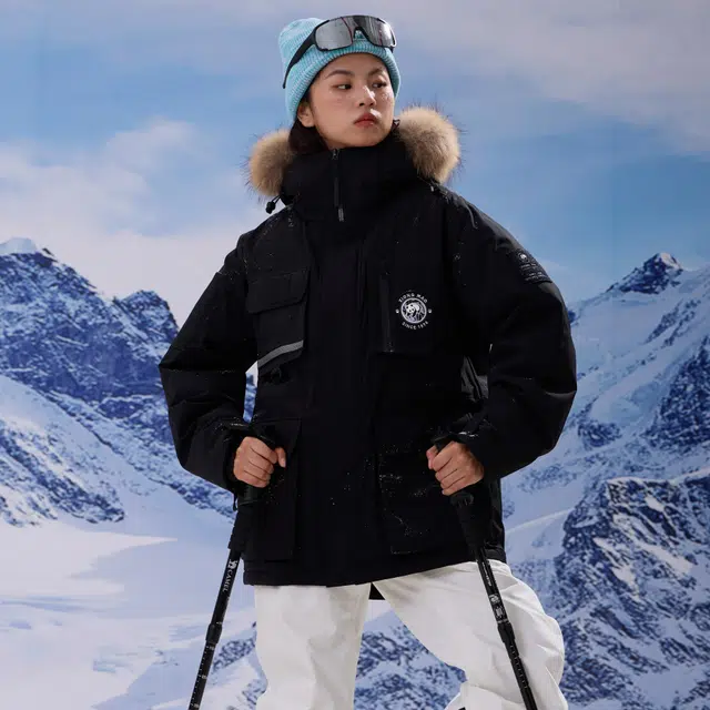 熊猫 山系户外舒适保暖工装羽绒服 男女同款