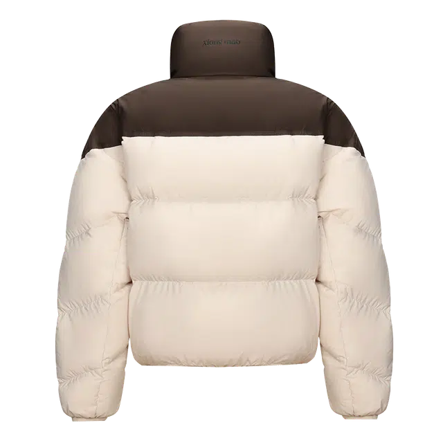 熊猫 硬糖系列 徒步登山鸭绒保暖抗静电时尚立领宽松厚款简约运动休闲短款涌冬羽绒服 女款