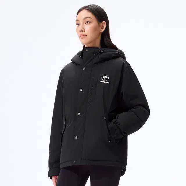 熊猫 自在玩系列 徒步登山柔软基础百搭时尚飞翼者派克羽绒服 男女同款