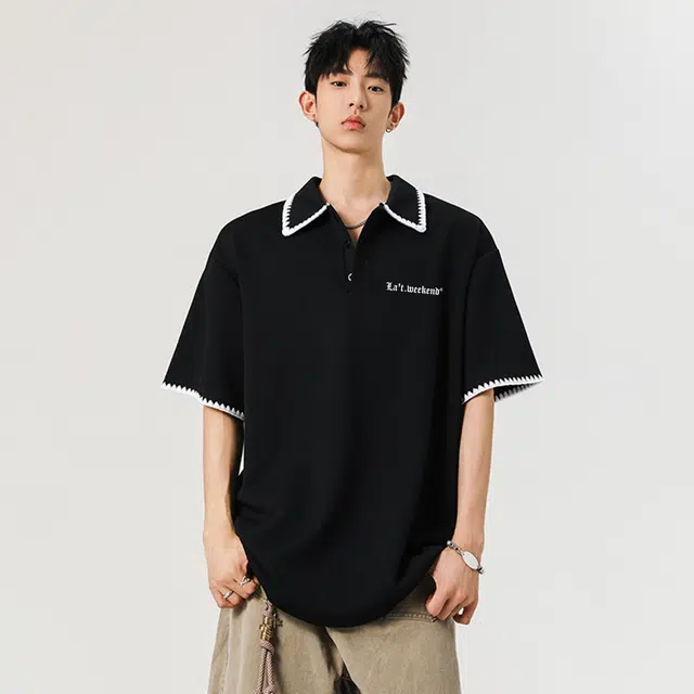LA'T.WEEKEND cleanfitLogoPolo