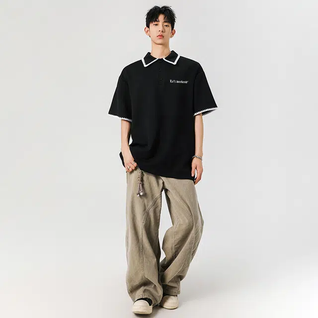 LA'T.WEEKEND cleanfitLogoPolo
