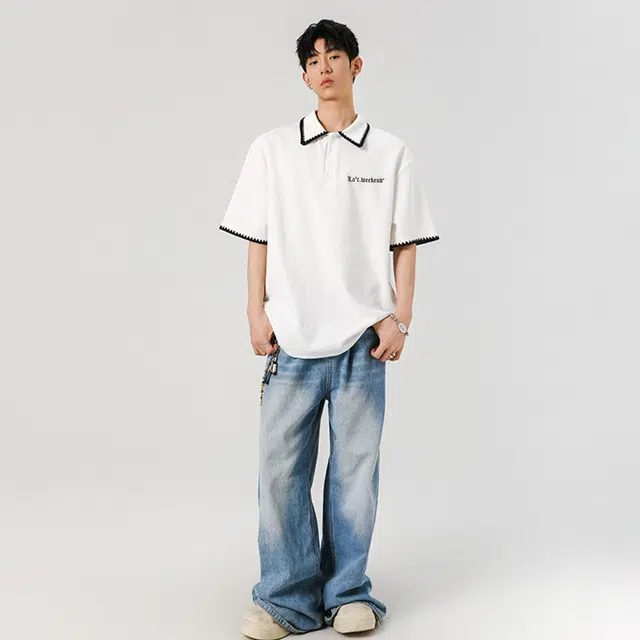 LA'T.WEEKEND cleanfitLogoPolo