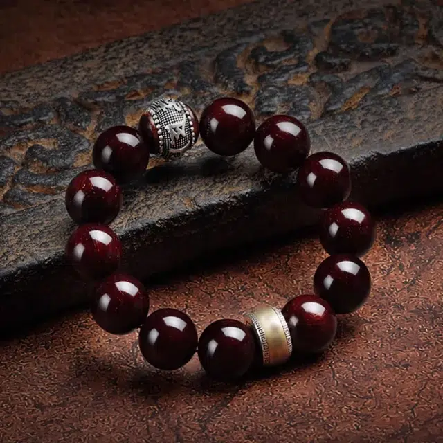 【平安转运】 古木匠 六字箴言 诸事顺利时来运转 一帆风顺升职加薪事业有成#好运 紫檀属 手串 男女同款情侣款