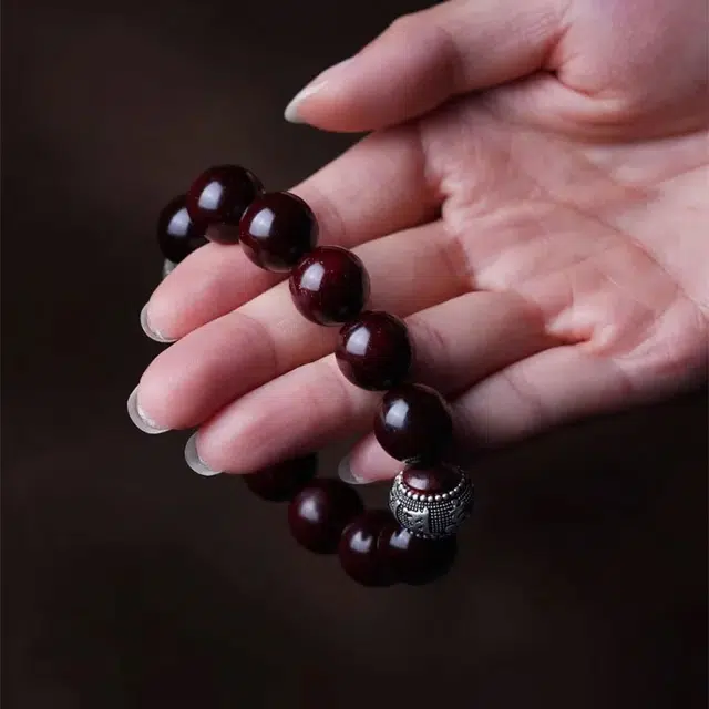 【平安转运】 古木匠 六字箴言 诸事顺利时来运转 一帆风顺升职加薪事业有成#好运 紫檀属 手串 男女同款情侣款