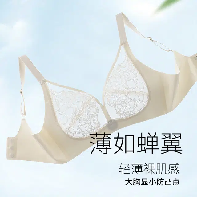 二三二三 提拉聚拢无痕裸感大胸显小亲肤收副乳防下垂塑型美背文胸 女款