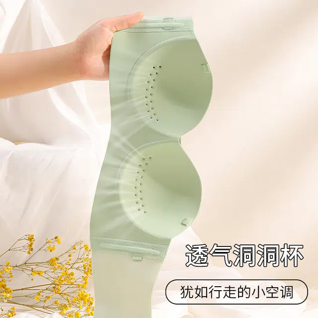 二三二三 无痕抹胸聚拢裹胸防滑拢收副乳防下垂无钢圈纯色舒适文胸 女款 礼盒装