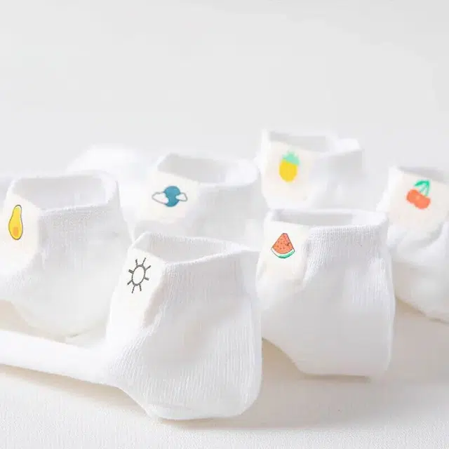 轻迎 薄款船袜水果小清新袜子日系浅口学生春夏季短袜 男女同款
