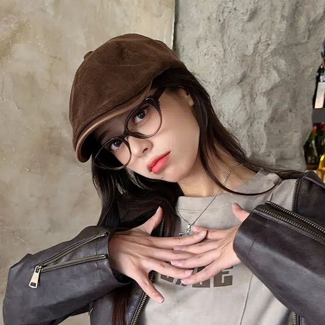 朵澜 英伦风复古前进帽百搭显脸小文艺风 聚酯纤维 贝雷帽 男女同款情侣款