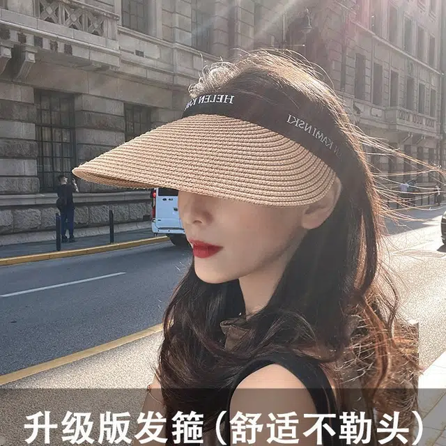 朵澜 防紫外线遮阳骑行 棉麻 防晒帽 女款
