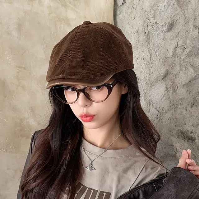 朵澜 英伦风复古前进帽百搭显脸小文艺风 聚酯纤维 贝雷帽 男女同款情侣款