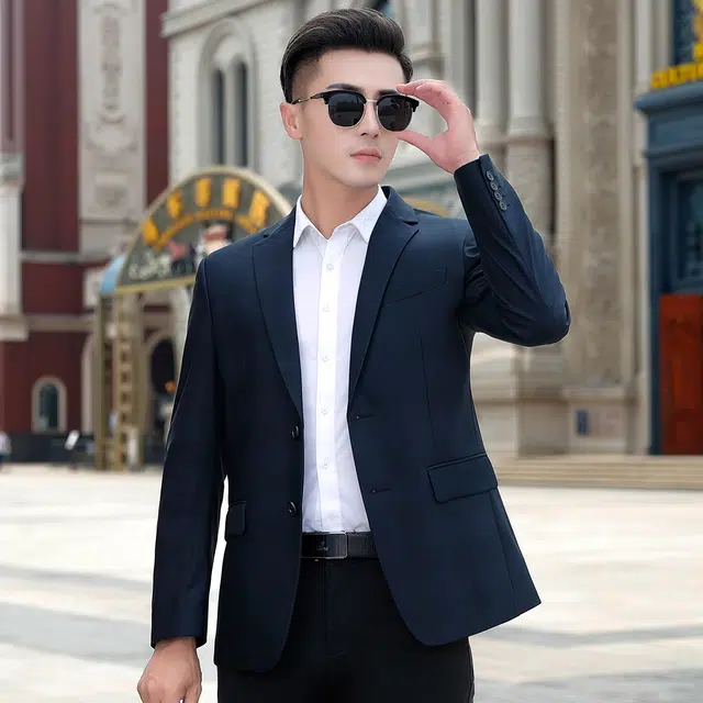 富铤 经典挺括易打理保暖色织格纹百搭日常通勤休闲长袖西装 男款