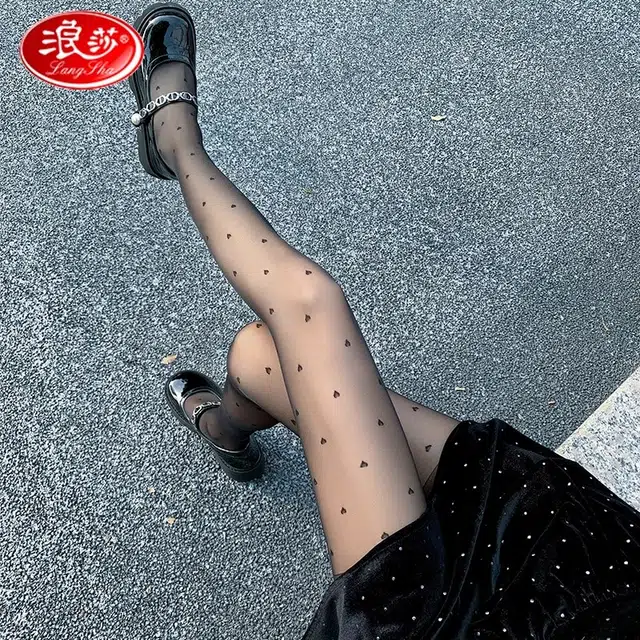 浪莎 黑色波点性感丝袜 女款 组合装