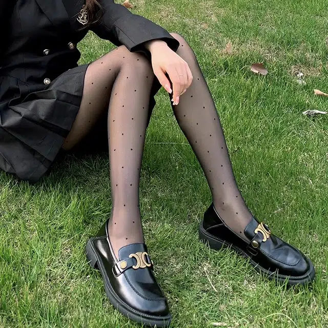 浪莎 黑色波点性感丝袜 女款 组合装
