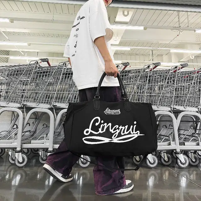 彤彤兔 干湿分离运动 尼龙 旅行包 男女同款情侣款 黑色/红色/绿色