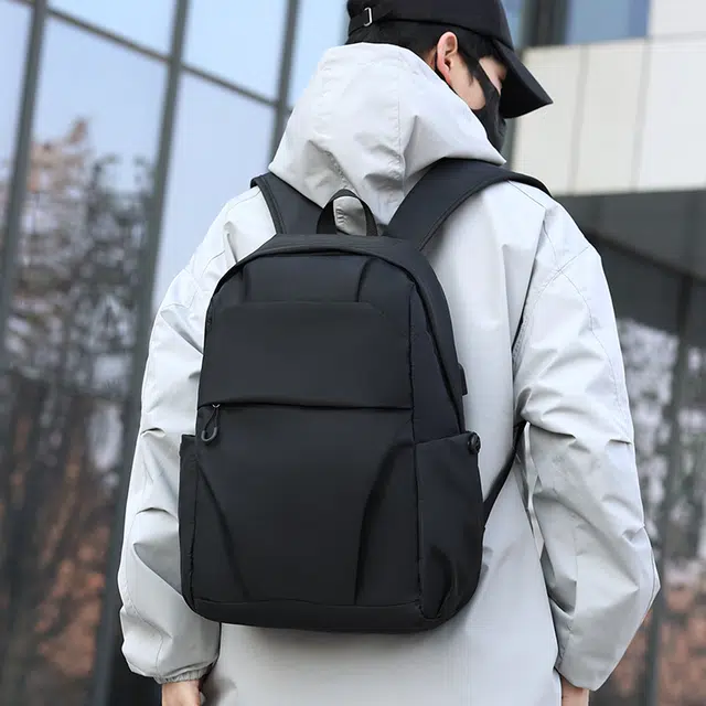 彤彤兔 时尚百搭潮流 牛津布 双肩包 男款 黑色\蓝色\灰色